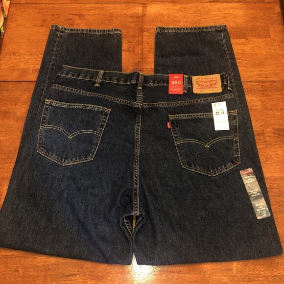 Levi's Men's Dark Blue Jeans 42x34 - Picture 4 of 11